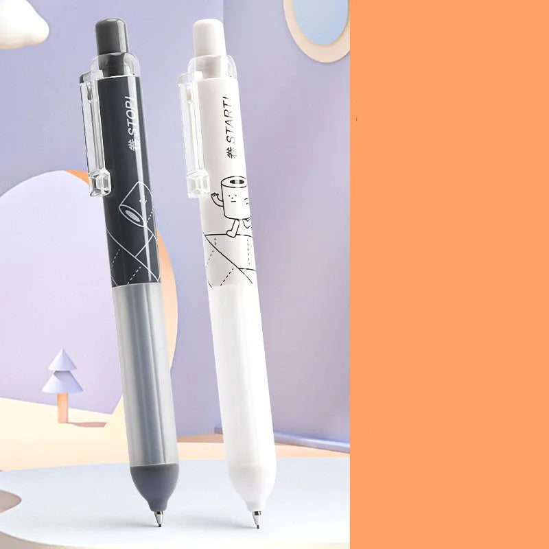Activity brand black and white 0.5mm mechanical pencils with cloud grip, 2-pack.
