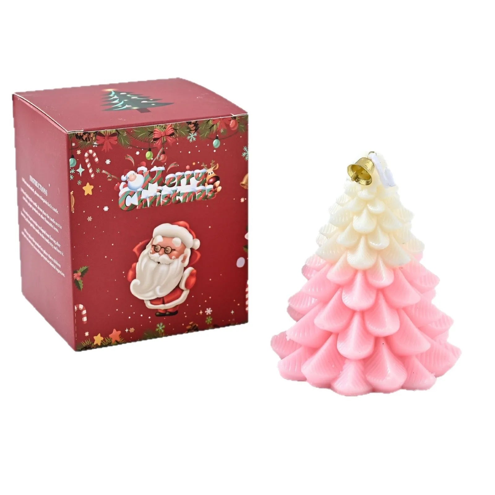 Christmas tree shaped soy wax aromatherapy candle in Christmas Green with hand-poured finish