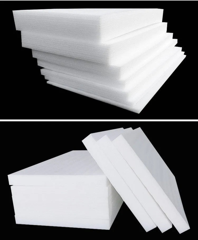 White high-density pearl cotton foam board panel measuring 200cm by 100cm.
