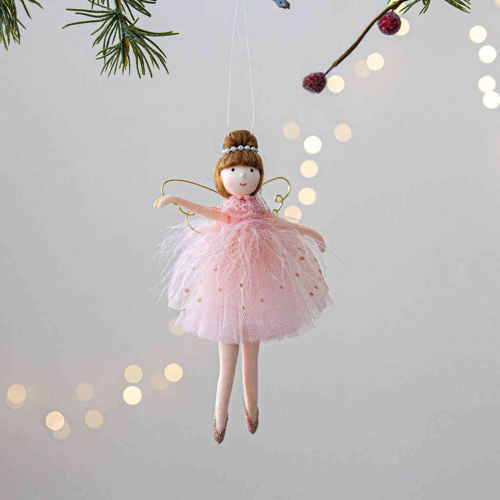 Pink or white cloth ballet girl angel plush doll with modern simplicity design