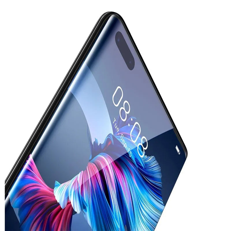 Baseus 0.25mm black full screen curved tempered glass film for Huawei Mate40 Pro with cleaning kit and tools