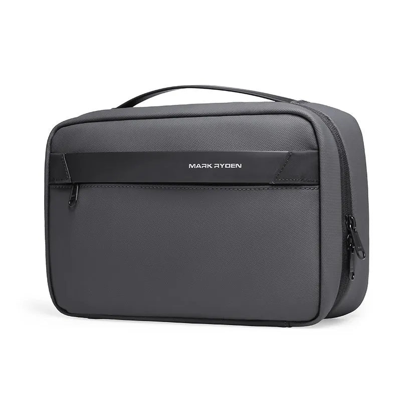 Multi-functional Oxford cloth wet dry separation storage bag in solid colour with sewing line detail.