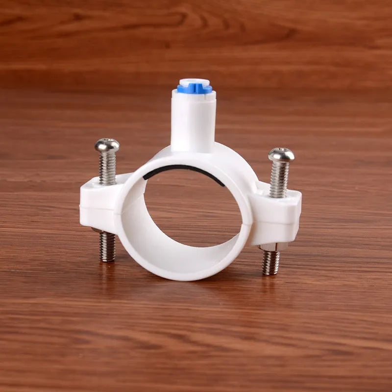 Water purifier connector made of food grade polypropylene for waste water folder and downcomer