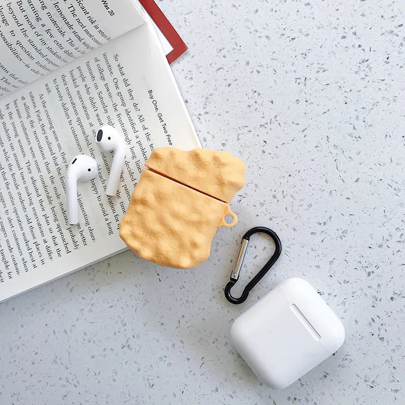 Silicone AirPods case with cartoon animal design in multiple colours