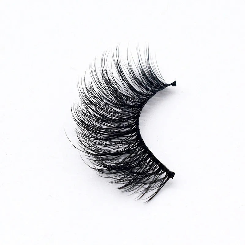 Handmade thick long natural false eyelashes 5 pairs 3D fiber fluffy volume in six style colours