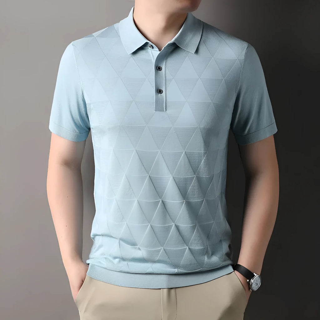 Men's thin ice silk quick-drying short sleeve t-shirt in five colour options
