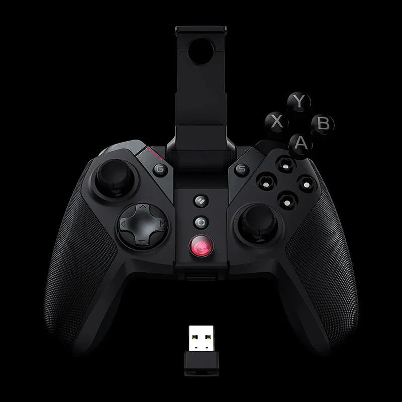 Black Gaishi wireless game controller with a textured chicken eggshell grip pattern on the handles.