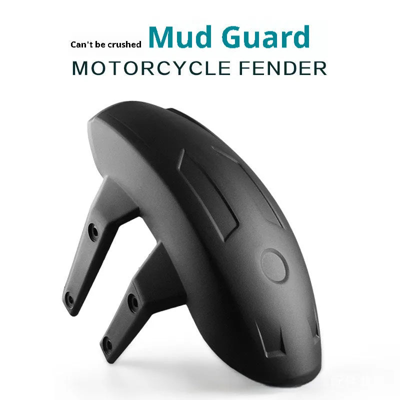 Black universal motorcycle modification lengthened rear mudguard fender