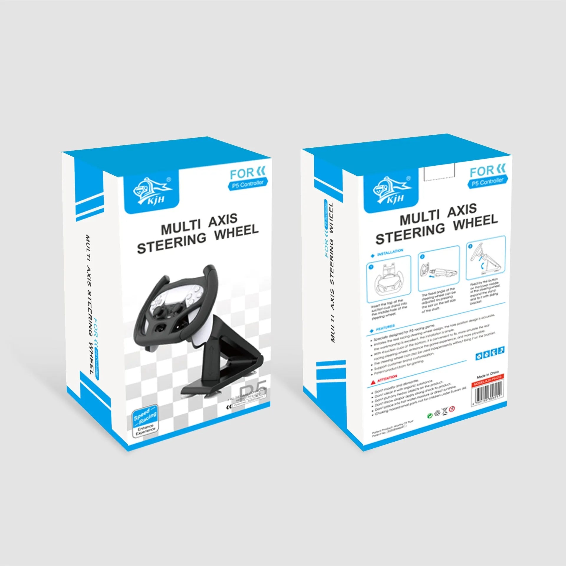 Black ABS plastic steering wheel bracket with suction cup for attaching to smartphone screens