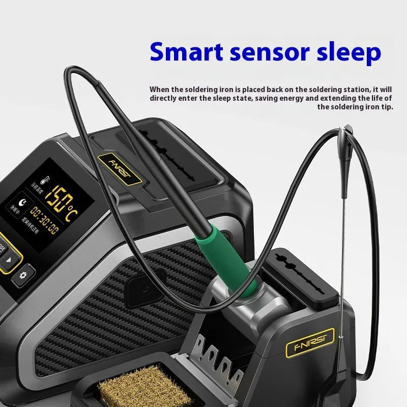 Intelligent constant temperature soldering station with plug-in heating core, 110-250V input, for maintenance and welding