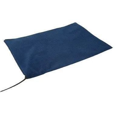 Grey 30x40cm pet electric blanket made of cloth, with US plug, for cats and small dogs in cages or beds.