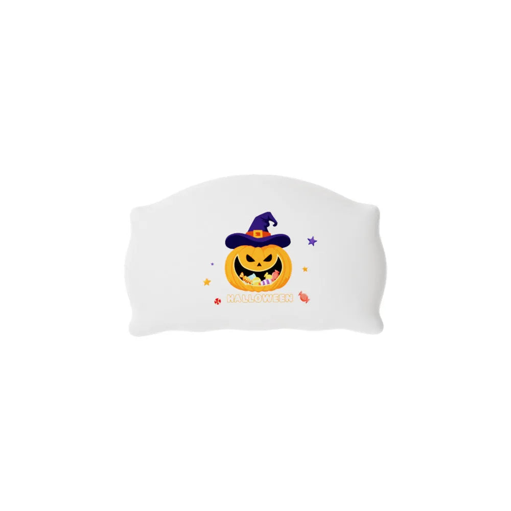 Halloween doll table lamp with USB-C charging port and warm light emission