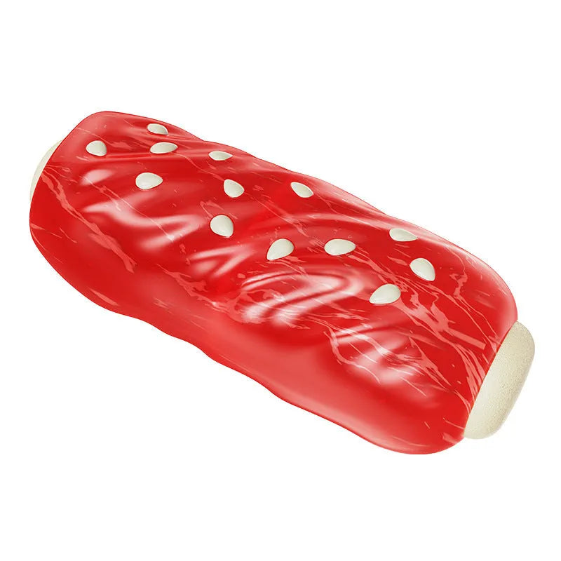 Coloured plastic chew rod dog toy for small medium breeds