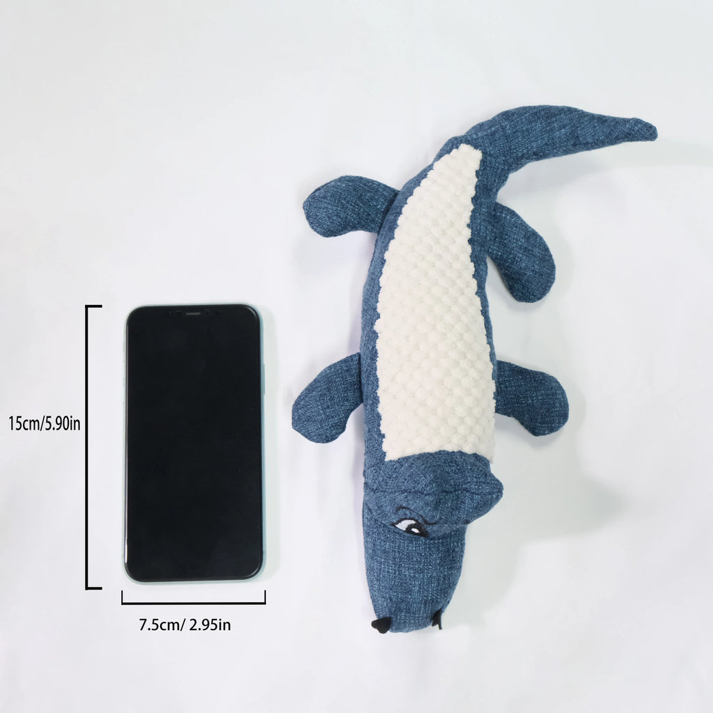 Corn grid texture pet plush toy with biting sound in blue, green, and red colours for cat and dog teeth grinding