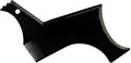 Beard styling comb ABS plastic shaping tool 20.5x10.5cm black transparent