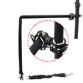 Black bicycle dog walker with detachable chain, 24 inch size, dual disc brakes