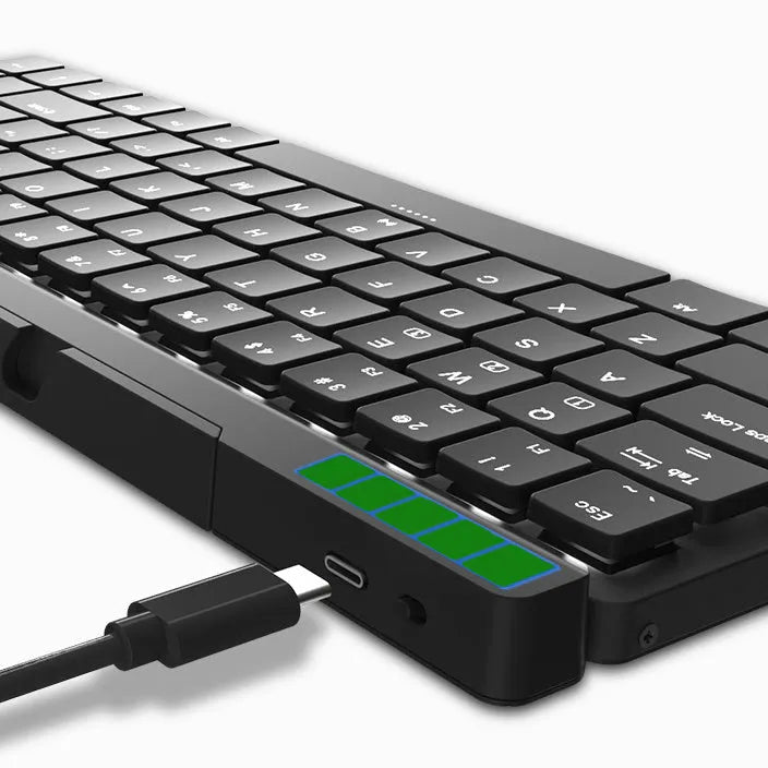 RK925 Bluetooth mechanical keyboard with low axis, black casing, for computer tablet and phone use