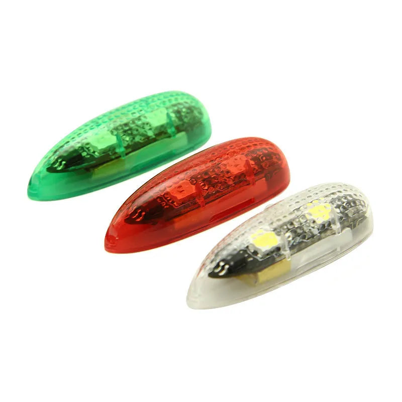 V3 wireless charging waterproof navigation lights for model cars and boats in green, red, and white.