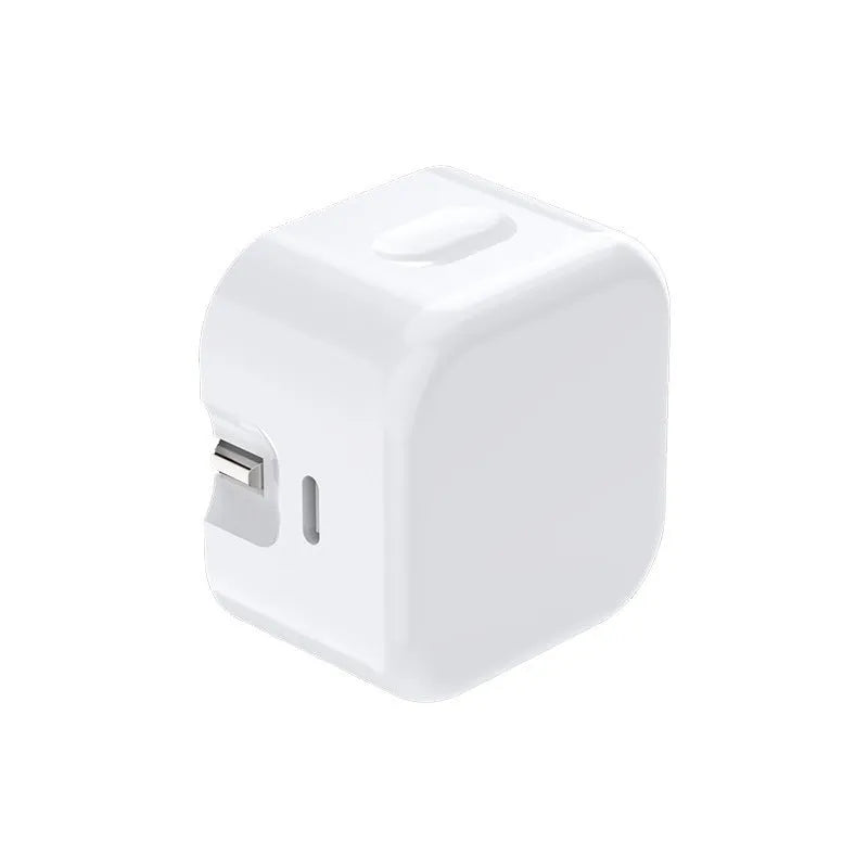 White 20W PD British standard mobile phone charger with Type-C fast charging cable