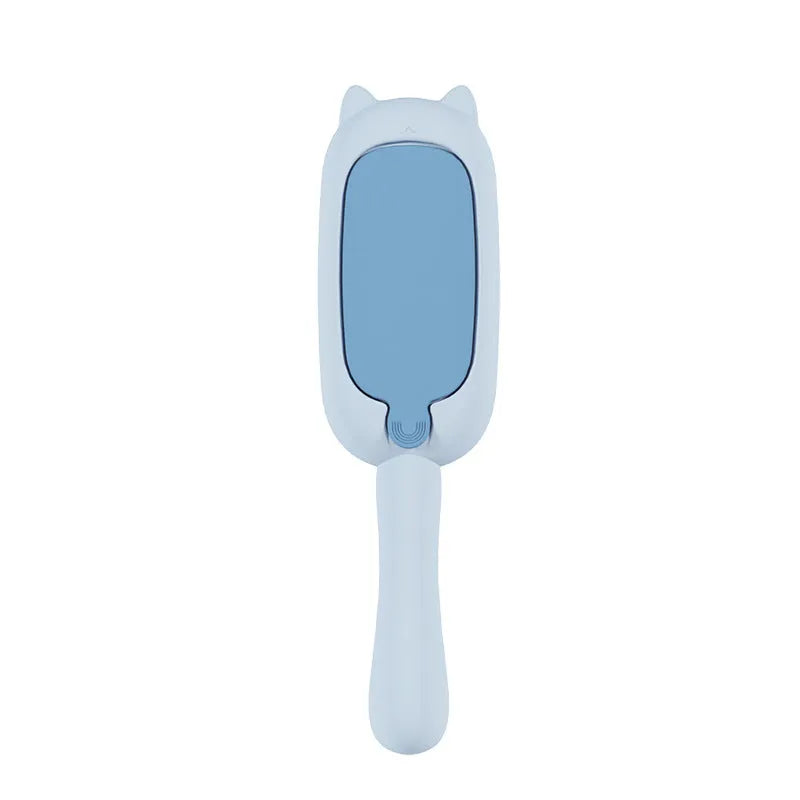 Compact pet dog cat hair brush electrostatic adsorption two-way roller 22x6x5.5cm ABS HIPS green blue yellow