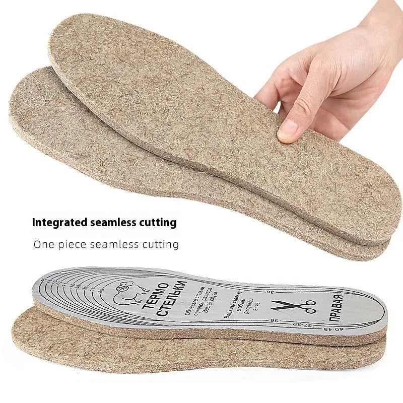 Thick wool carpet insoles 6.5mm flat aluminized paper shock absorbing for shoes