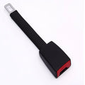 Black car seat belt extender 250mm length model 805 with steel buckle and polyester webbing