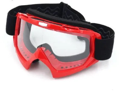 Adult anti-twist anti-fall sports goggles with TPU full frame in bright black transparent film, model MT003