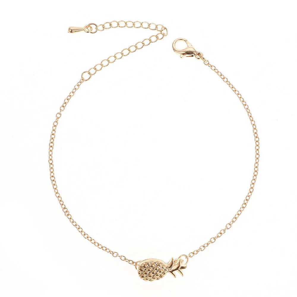 Women's alloy bracelet with a pineapple charm in B178 gold or silver colour from the XINGX series.