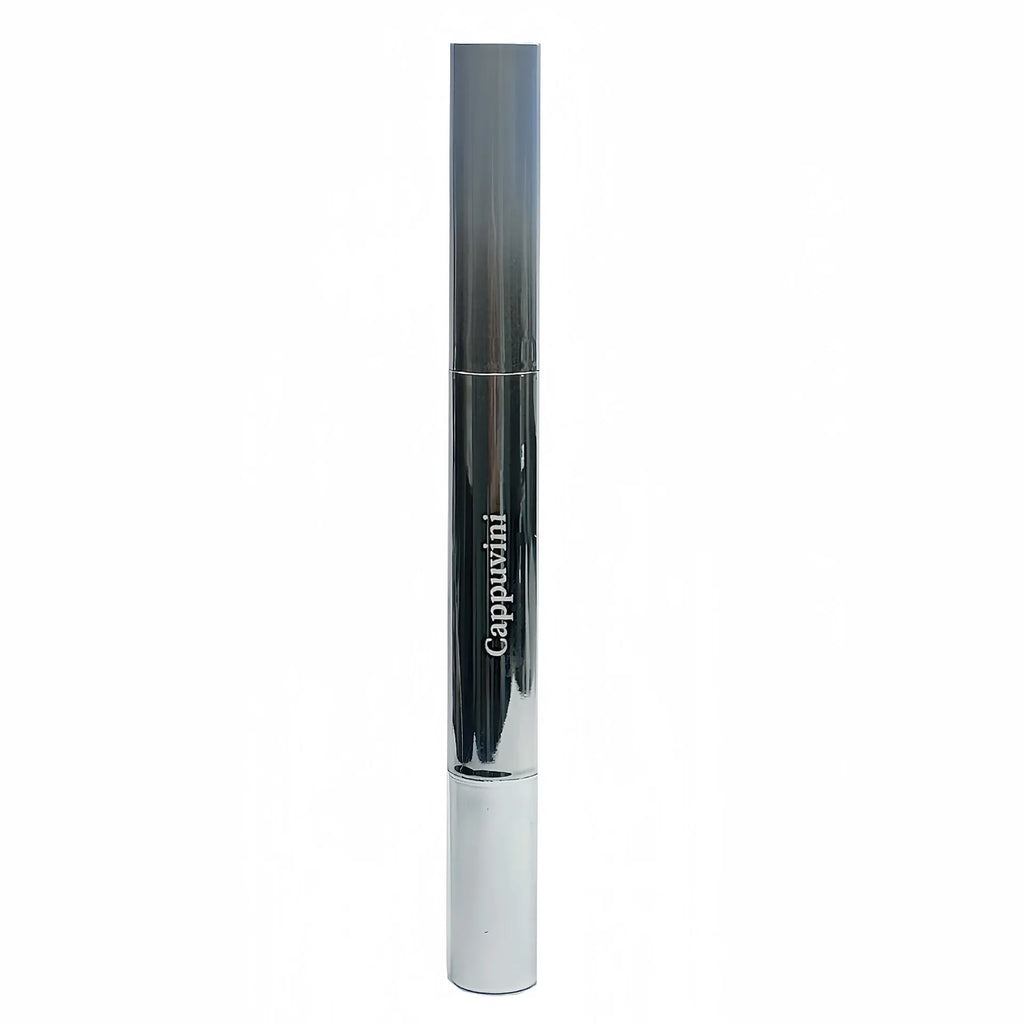 Mirror water light lip gloss lipstick in six semi-transparent ice cream colours showing 12.9 cm case