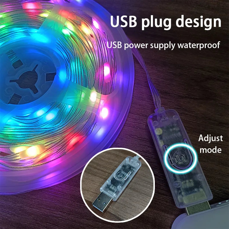 10 metre LED decorative light string with 100 multi-colour bulbs for festival and party decoration