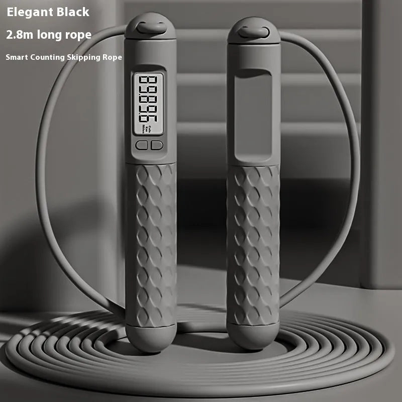 ABS plastic skipping rope with bearings available in black pink and green for fitness fat reduction