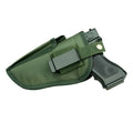 Green nylon outdoor tactical universal holster 10.5 x 19 cm for right-hand draw