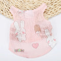 Acrylic pet vest shirt in casual style, available in sizes XS to XXL and colours Cactus, Pineapple, Rabbit, and Watermelon.
