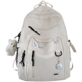Canvas school backpack for girls students high capacity 56-75L multi-pocket design black blue pink white