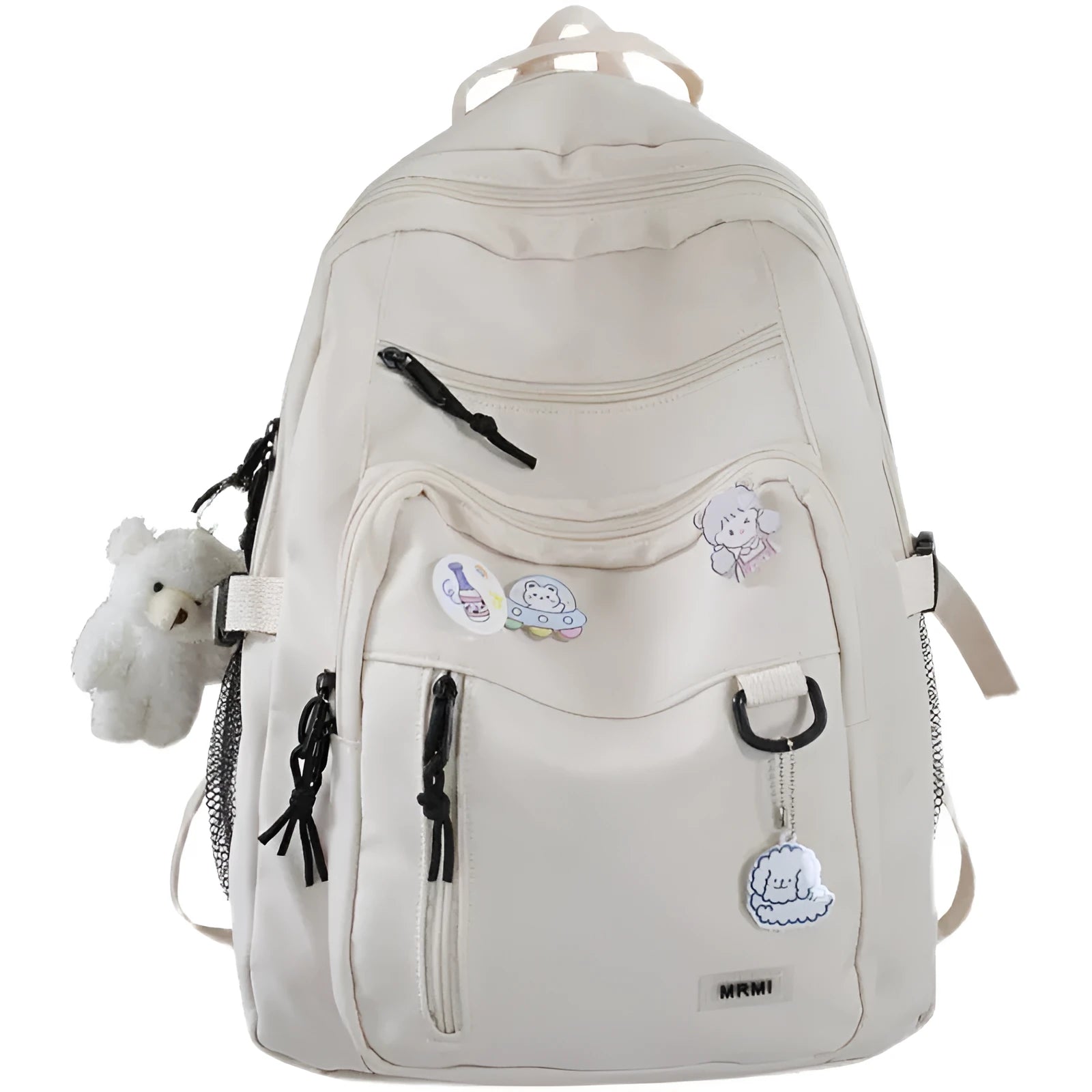 Canvas school backpack for girls students high capacity 56-75L multi-pocket design black blue pink white