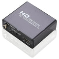 Black HDMI to DVI converter with 3.5mm audio output port and 1.5 metre cable