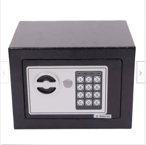 Mini office safe 230x170x170mm steel password lock in white or black
