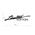 Black laser reflective car sticker with custom text on PET material for vehicle customisation