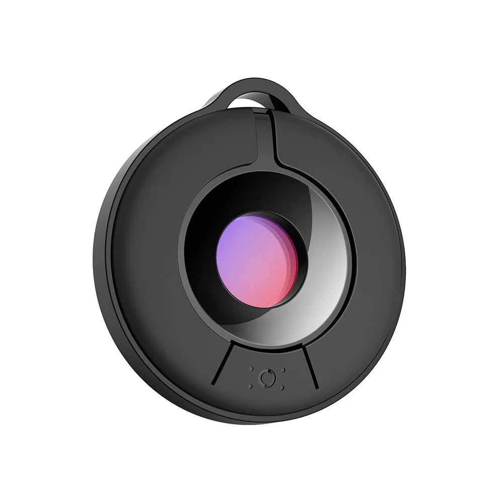 Black S600 infrared camera detector with optical lens for finding hidden spy cameras up to 5 metres away