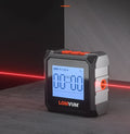 Digital laser infrared woodworking steel tape measure tool with alloy casing and display