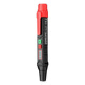 Digital brake fluid tester pen with LCD screen, batteries, and manual in box.