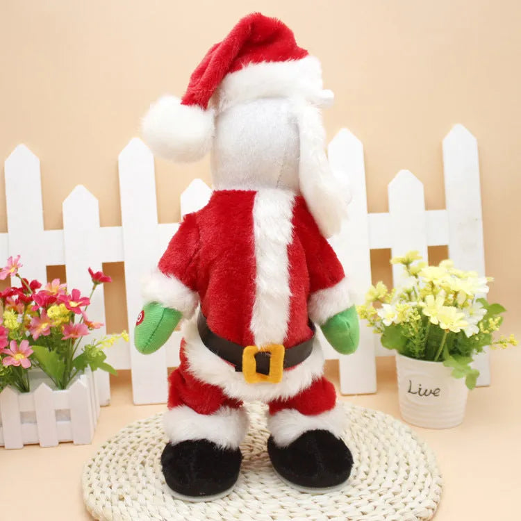 Electric hip-shaking Santa Claus ornament with music for Christmas decoration