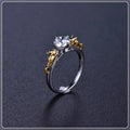 Black gold crown ring on copper base for cosplay and costume use