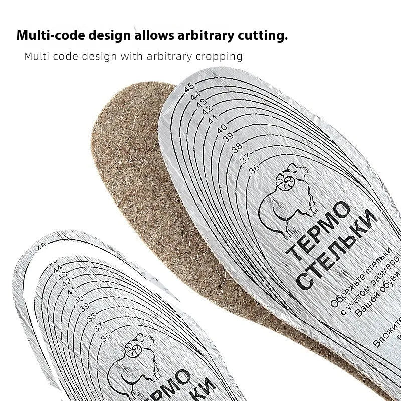 Thick wool carpet insoles 6.5mm flat aluminized paper shock absorbing for shoes