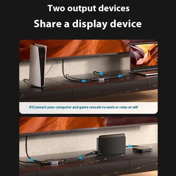 Alloy HDMI to VGA and audio converter with black or grey finish for computer to television connection
