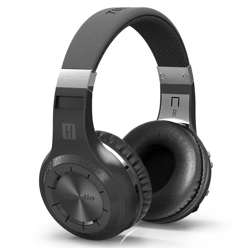 Wireless headphones with stereo subwoofer, 57mm driver, Bluetooth, PU earplugs, available in White