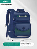 Girls' waterproof school backpack in Oxford cloth available in pink, purple or green colours