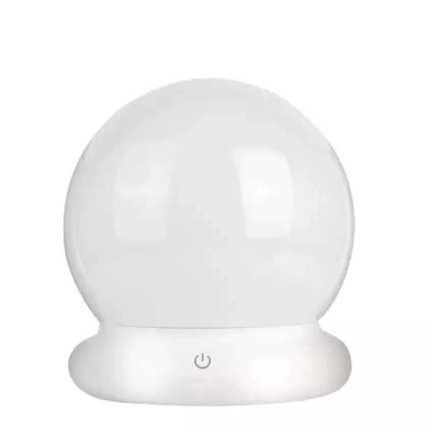 Northern lights projection lamp with remote control, showing aurora and flame effect, 3W, plug-in or rechargeable.
