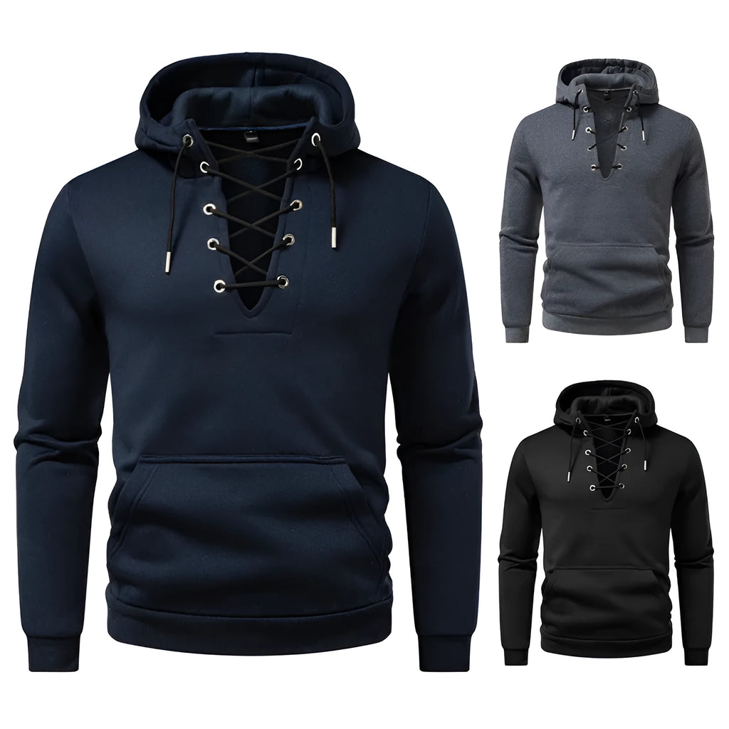 Men's zipper design casual hooded drawstring sweatshirt in dark gray slim fit polyester fiber