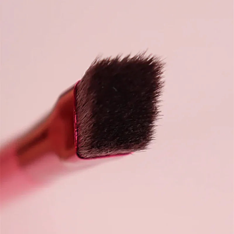 Nylon eyebrow brush with aluminium handle, 150mm total length, 10mm hair, for eyebrow paste and concealer